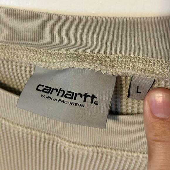Carhartt WIP Men's Cream and White Shirt - Picture 5 of 8